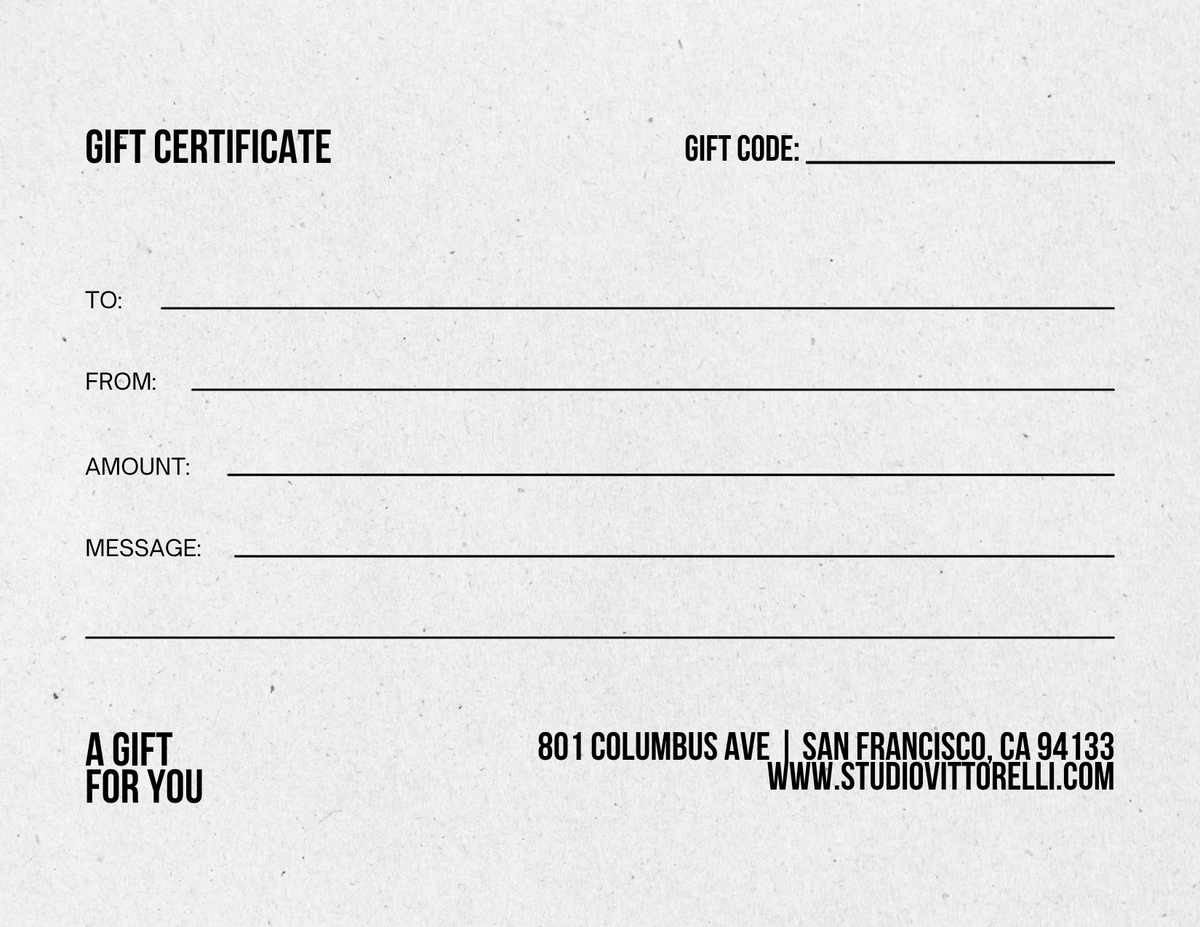 Studio Vittorelli Gift Card