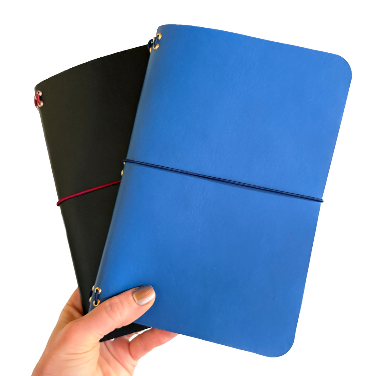 Custom A5 Bi-Fold Premium Leather Journal with Monogram
