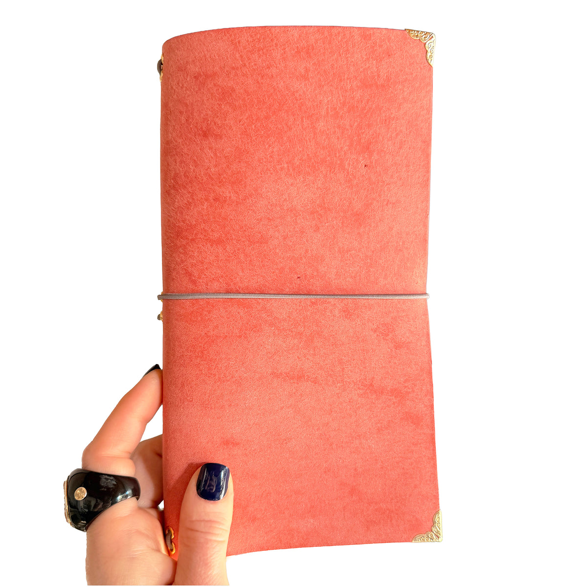 Custom Slim Standard A5 Bi-Fold Premium Leather (Weekly Planner) Journal with Monogram