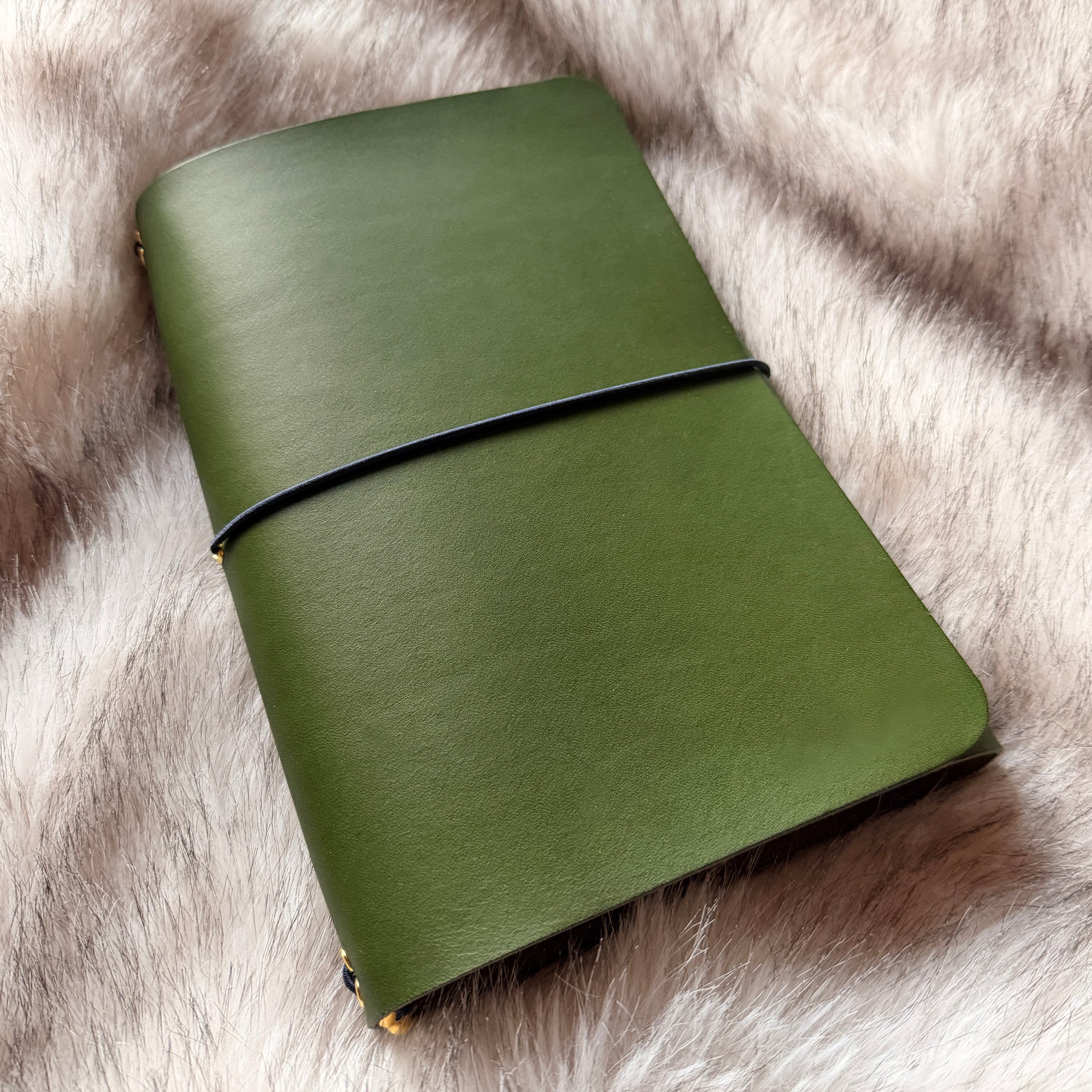 The Keepsake - A5 Tri-Fold Premium Leather Journal with Monogram