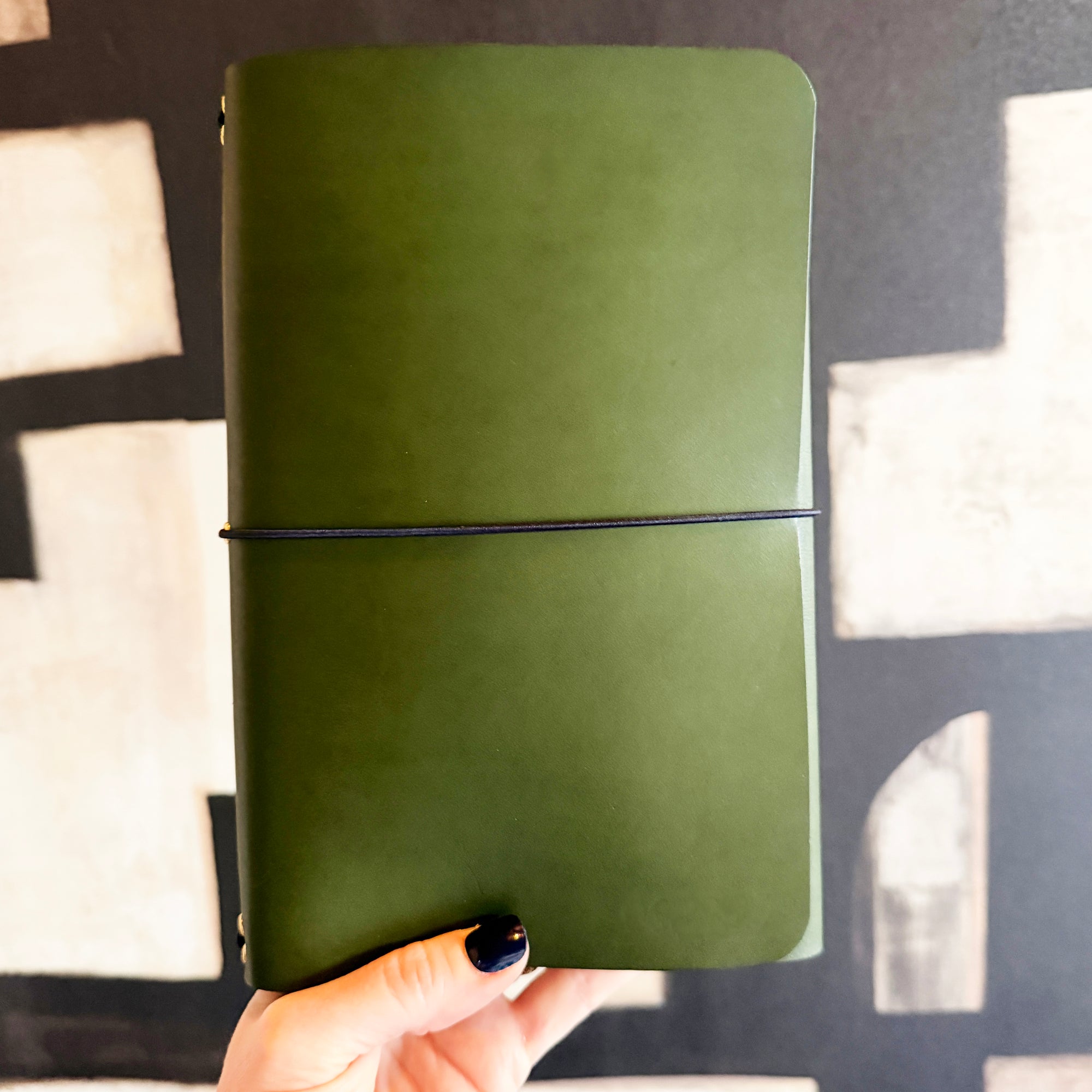 The Keepsake - A5 Tri-Fold Premium Leather Journal with Monogram