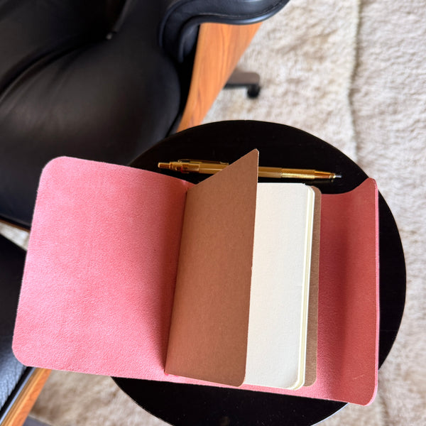 The Stinson - Handcrafted Italian Leather Traveler's Journals - (Size A6 - 2 Notebooks)