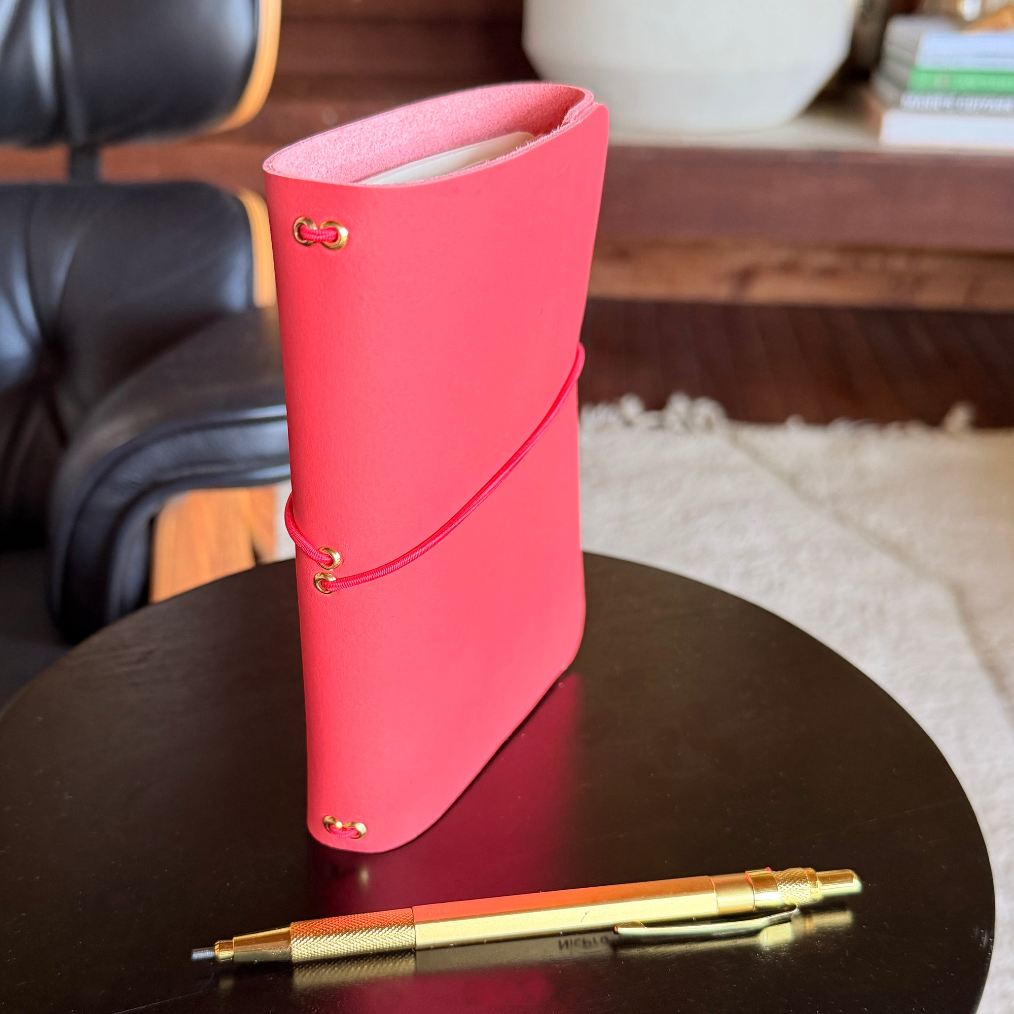 The Stinson - Custom Italian Leather Journal - A6 - 2 Notebooks