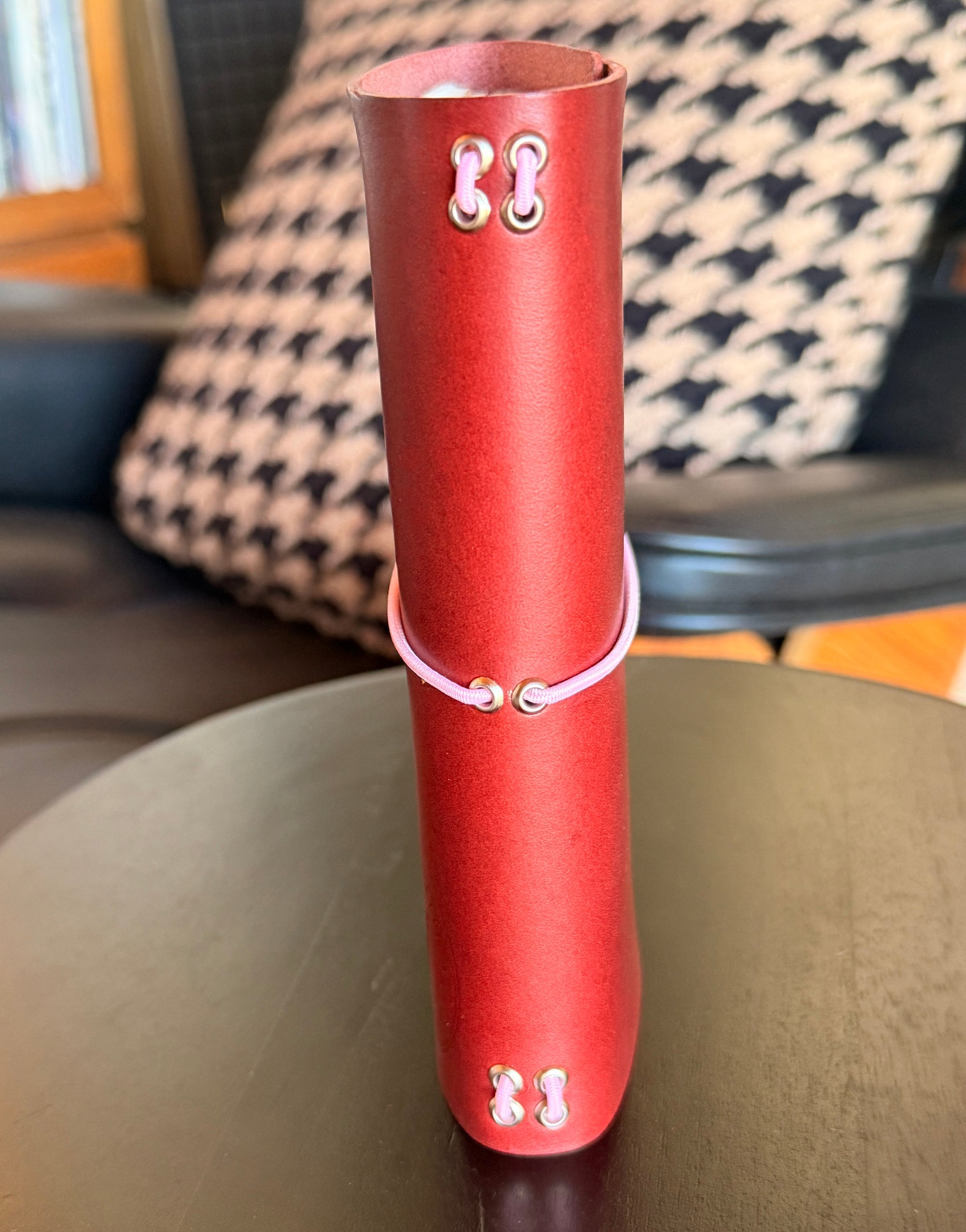 The Traveler - A6 Tri-Fold Premium Leather Journal with Monogram