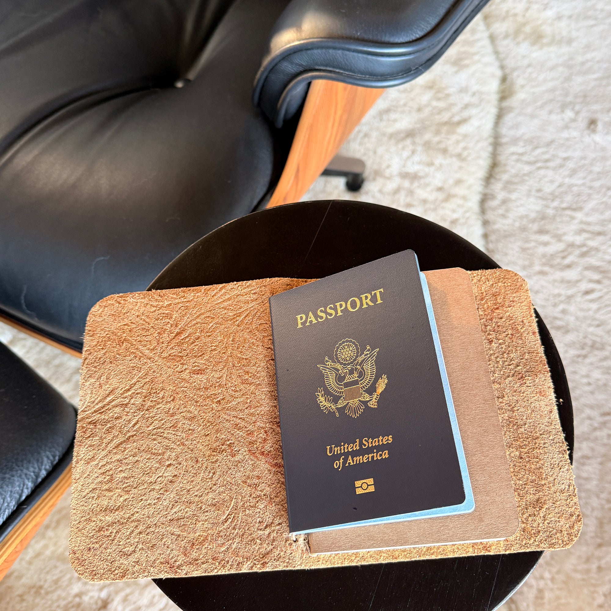 Heart's Desire - Handcrafted Embossed Leather Journal/Passport Holder - A6