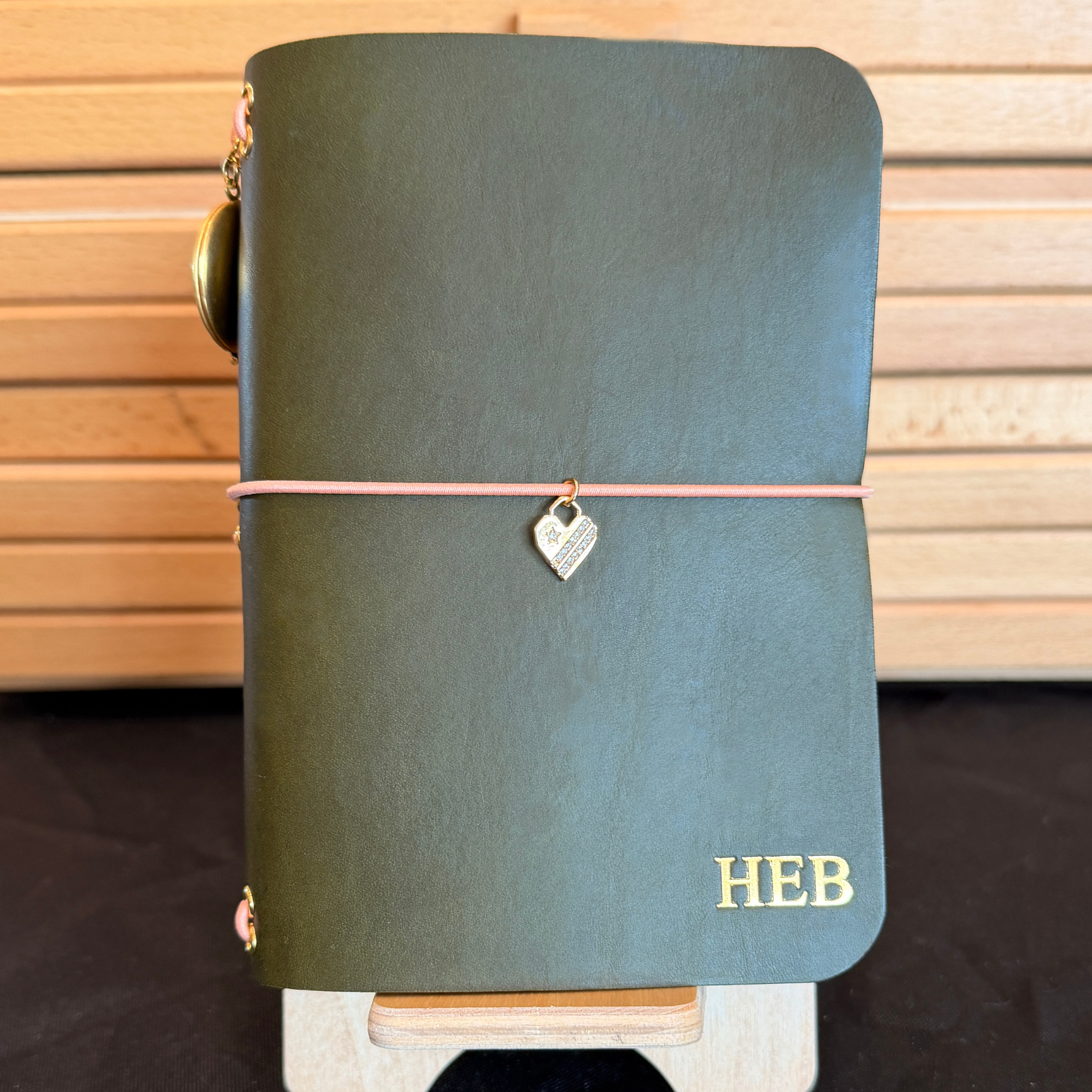 The Traveler - A6 Tri-Fold Premium Leather Journal with Monogram