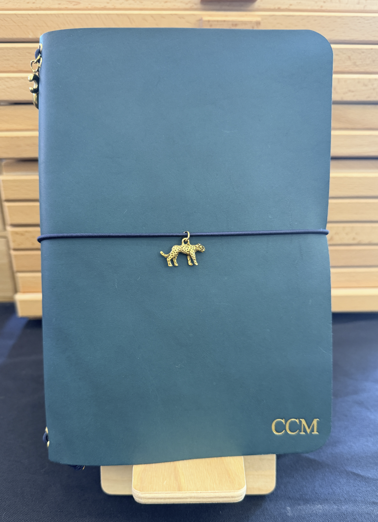 The Keepsake - A5 Tri-Fold Premium Leather Journal with Monogram
