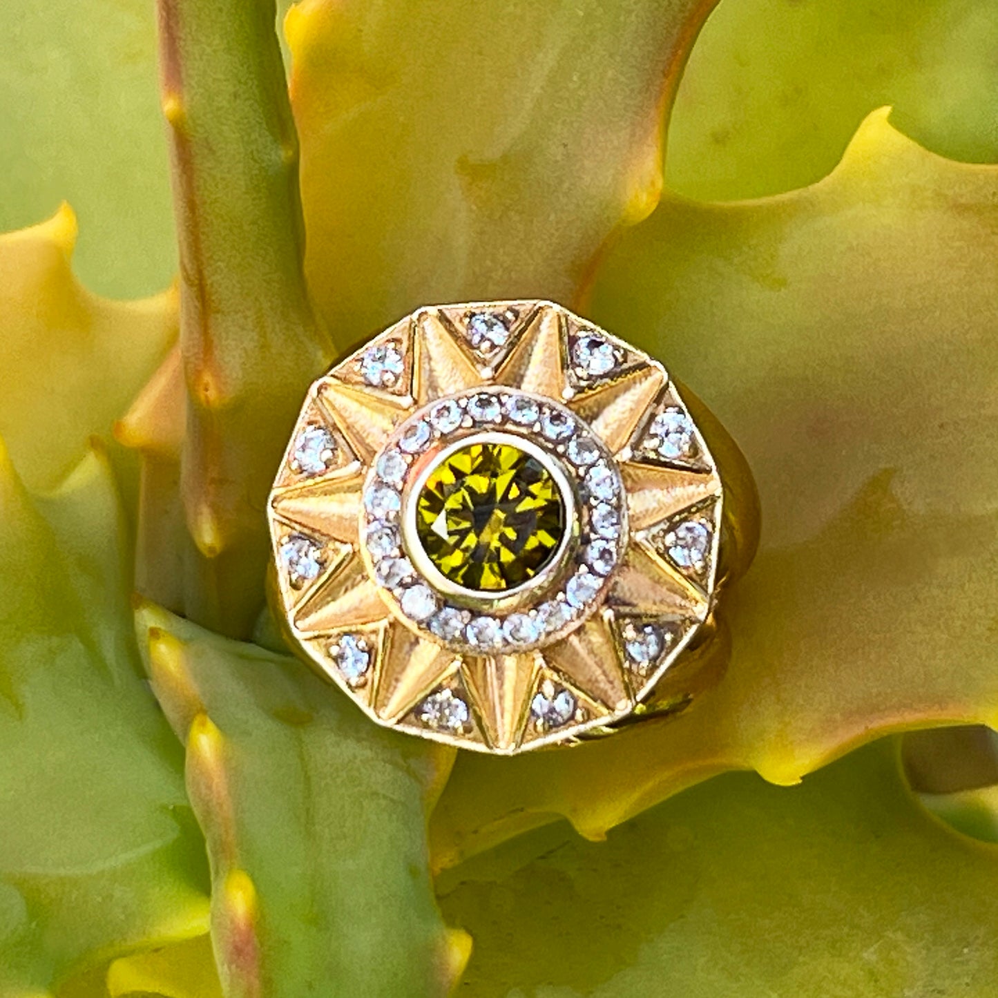 Sunshine of Your Love Cocktail Ring - Fairmined Gold Diamond Cocktail Ring